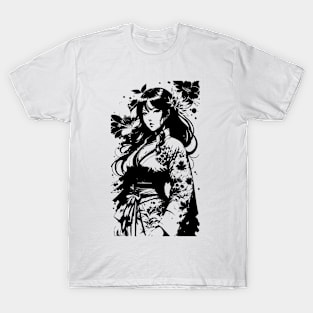 Anime Girl With Kimono 04 T-Shirt